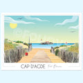 Affiche Cap d'Agde Fort Brescou