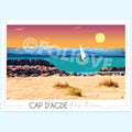 Affiche Cap d'Agde Plage Richelieu