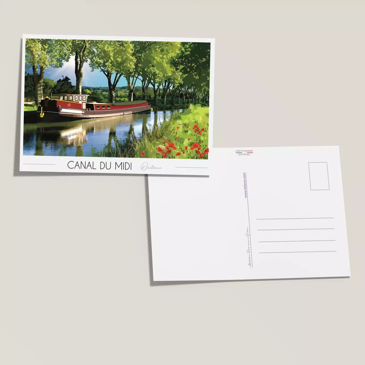 Carte postale Canal du Midi