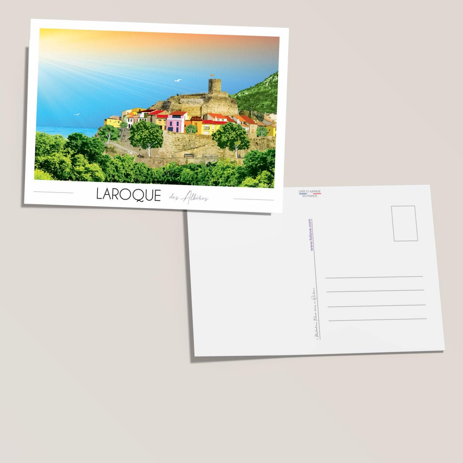 Carte postale Laroque des Albères