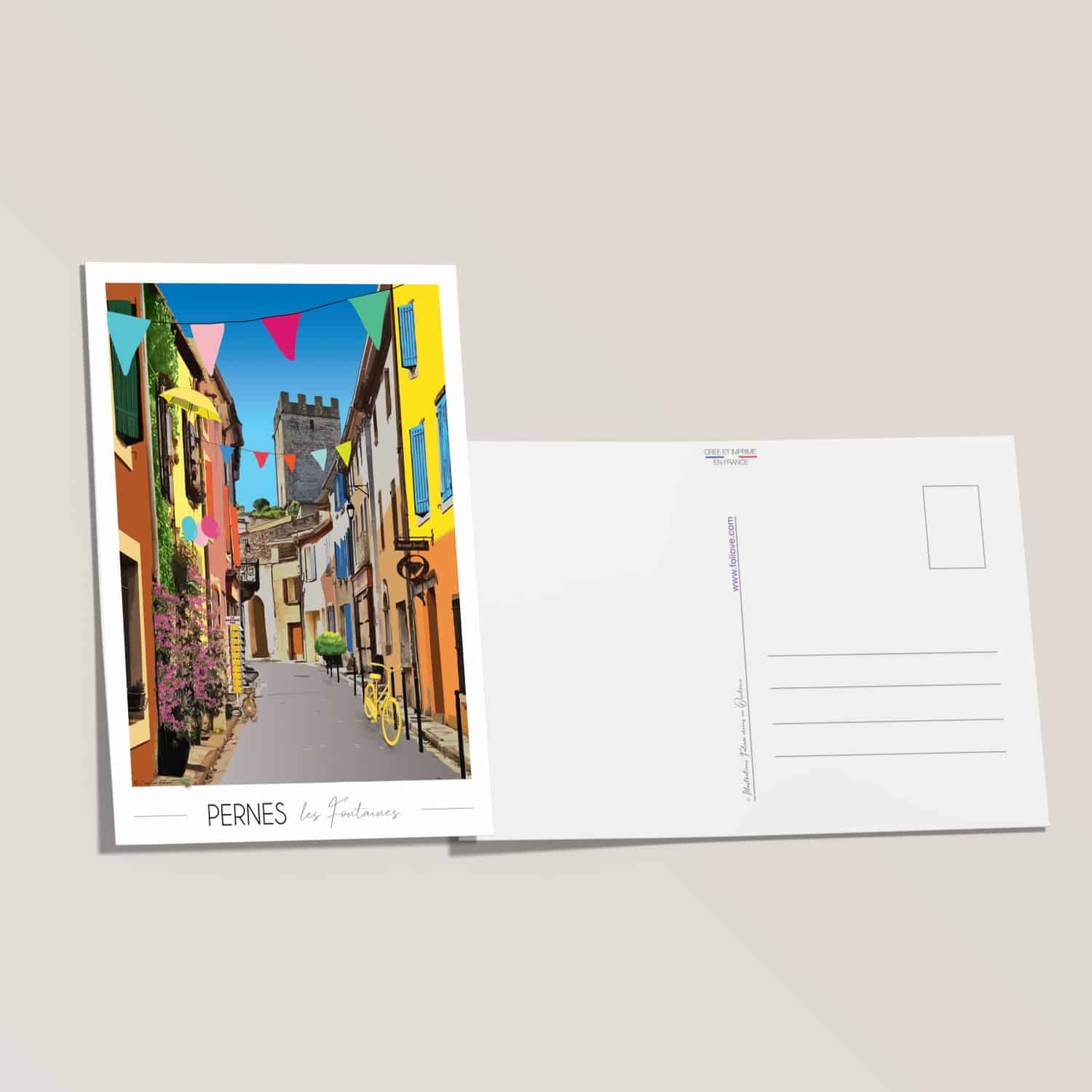 Carte postale Pernes les Fontaines Centre