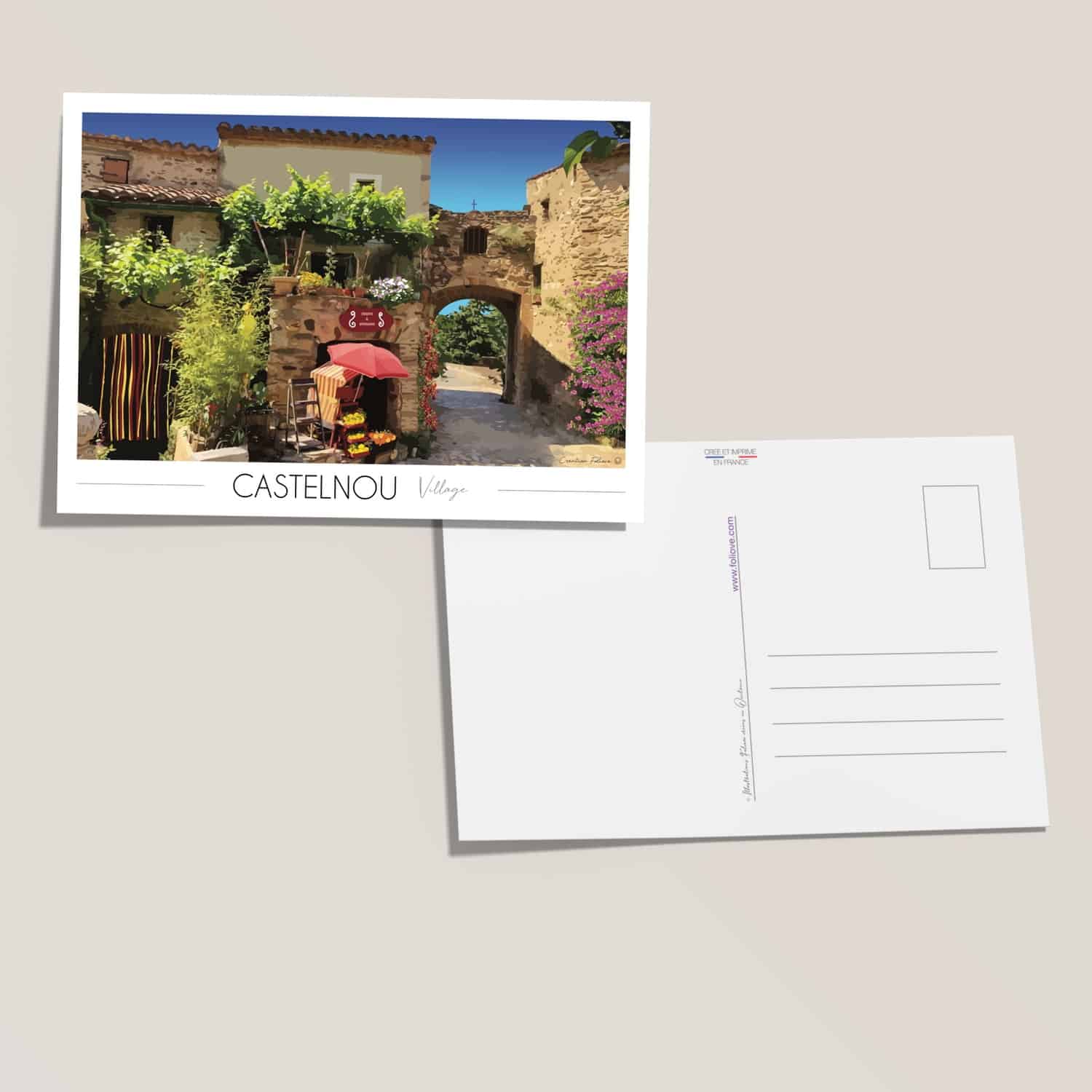Carte postale Castelnou Village