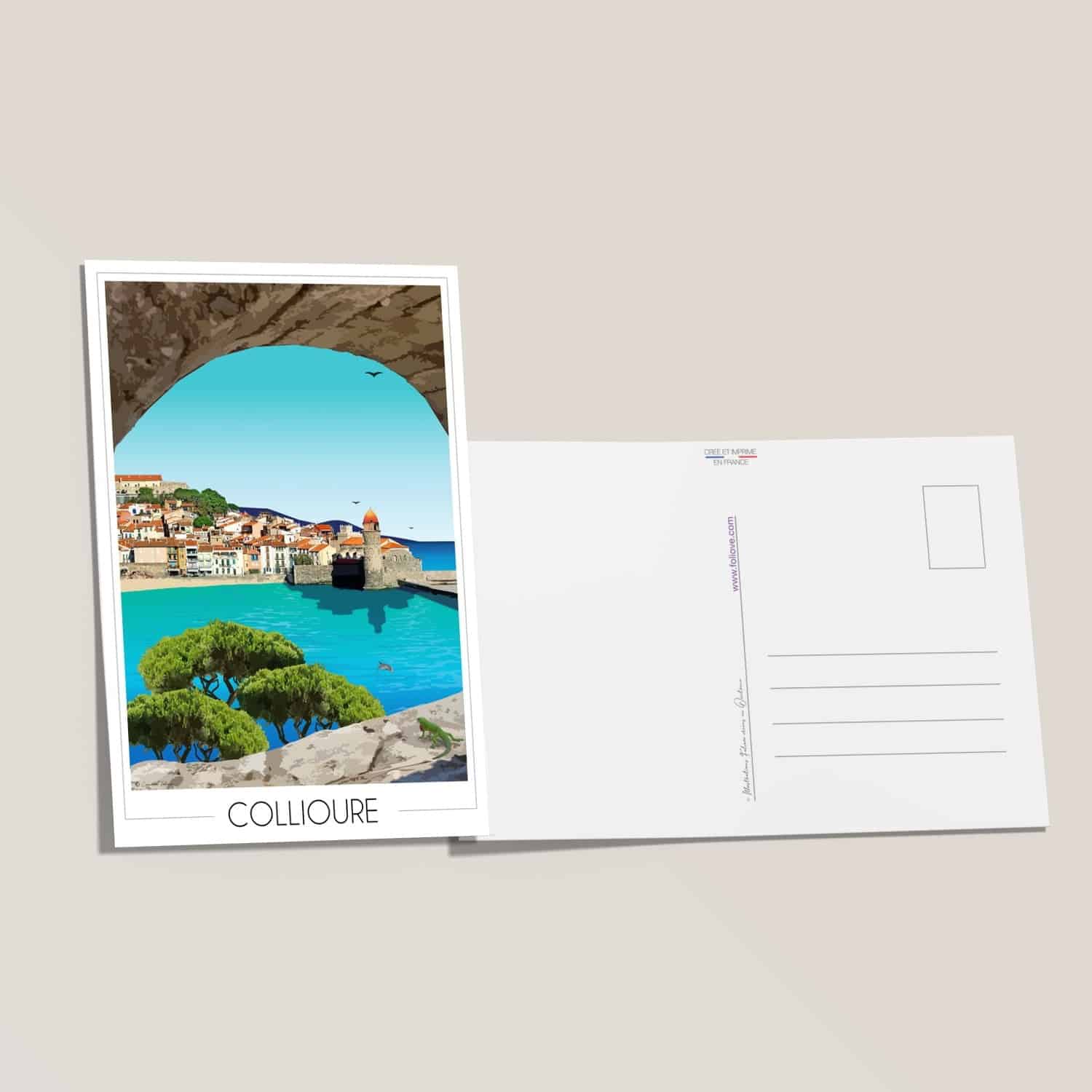 Carte postale Collioure Village Catalan