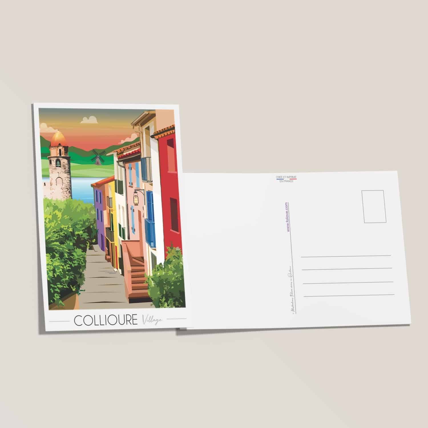Carte postale Collioure Village