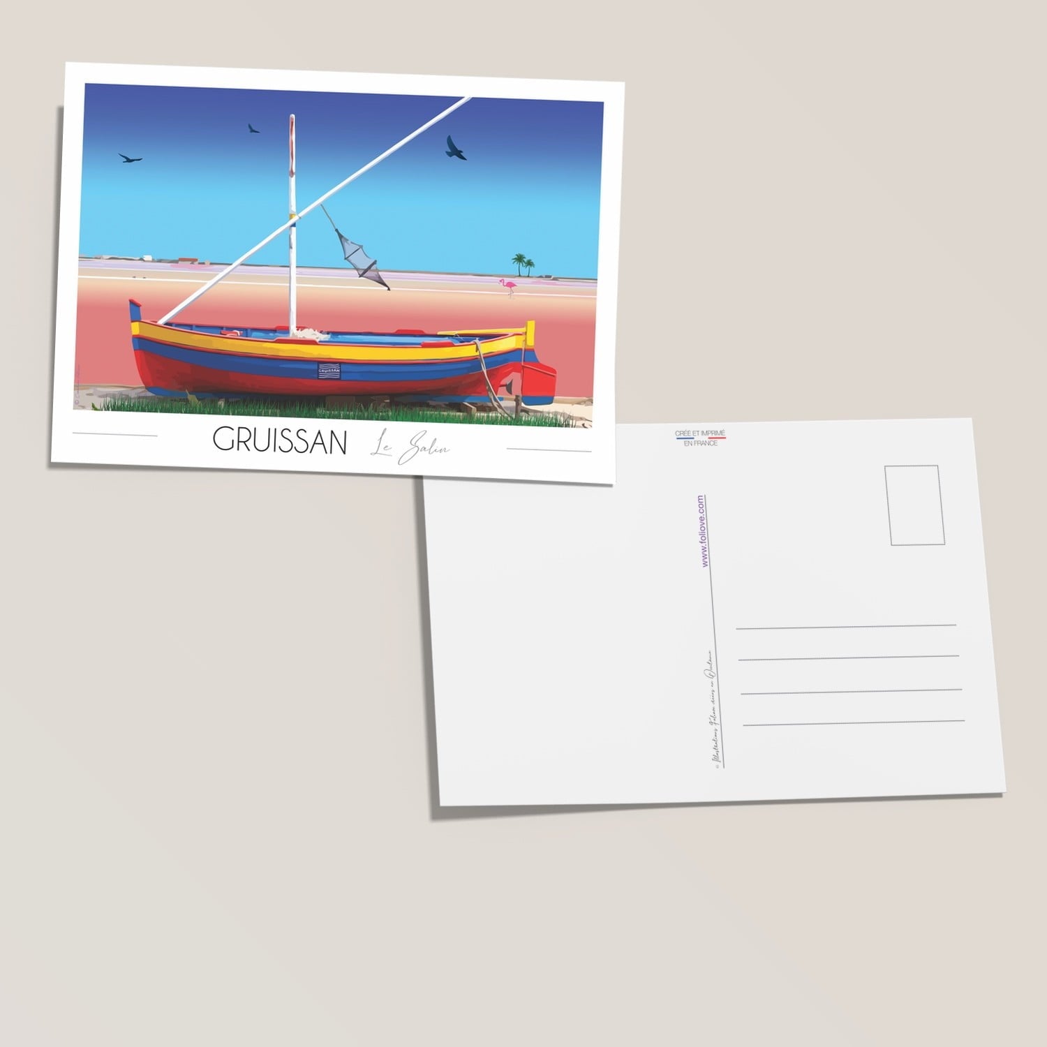 Carte postale Barque Catalane
