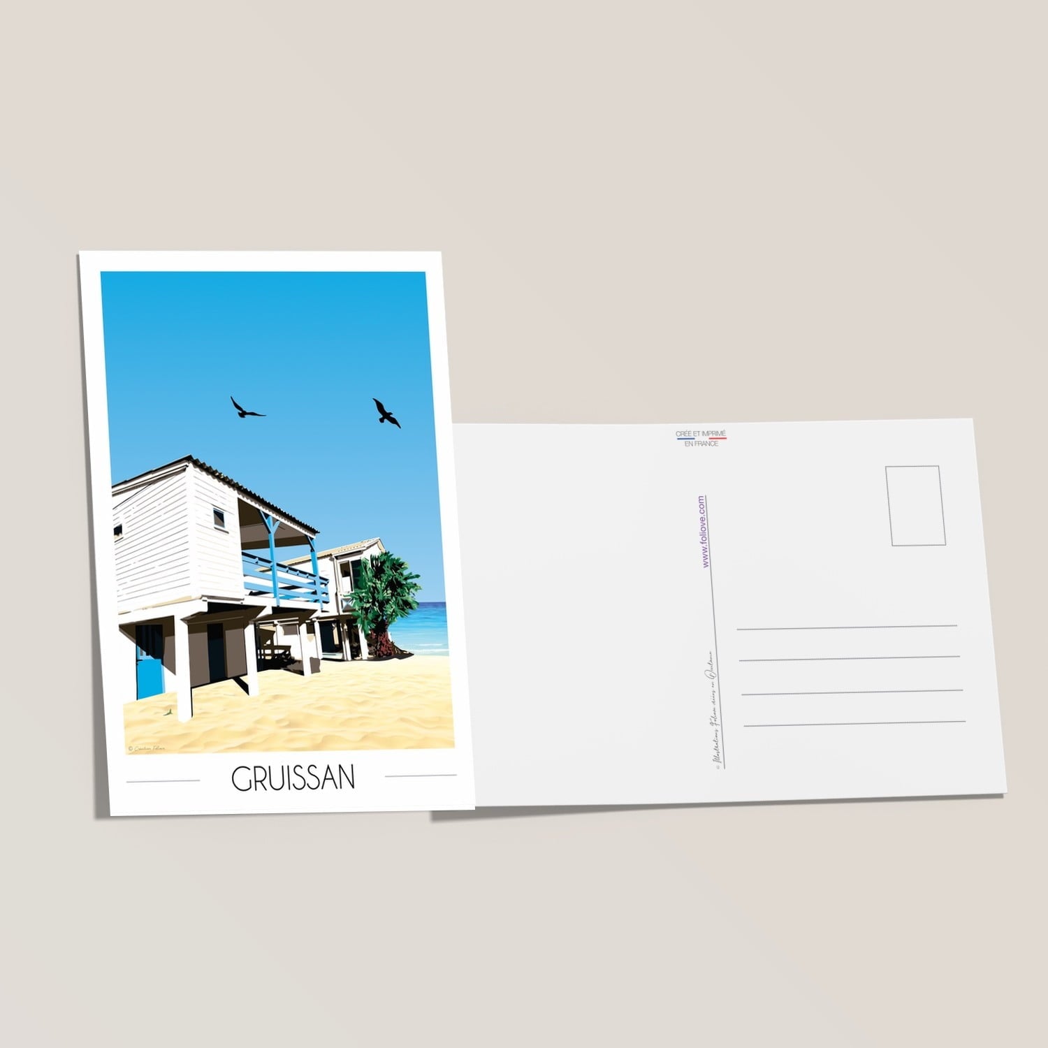 Carte postale Gruissan Maisons sur Pilotis