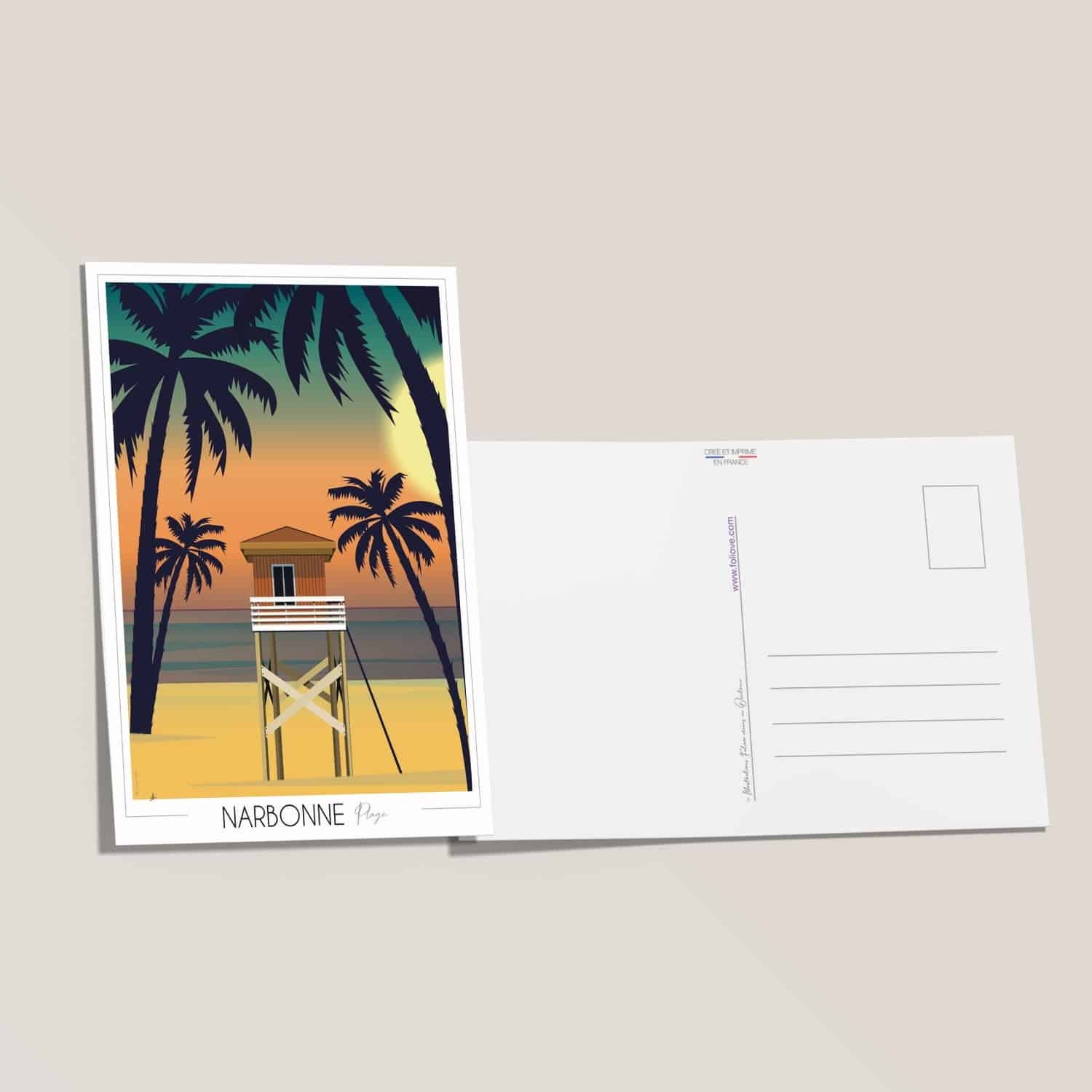 Carte postale Narbonne Plage