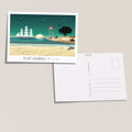 Carte postale Port Vendres - Phare et voilier
