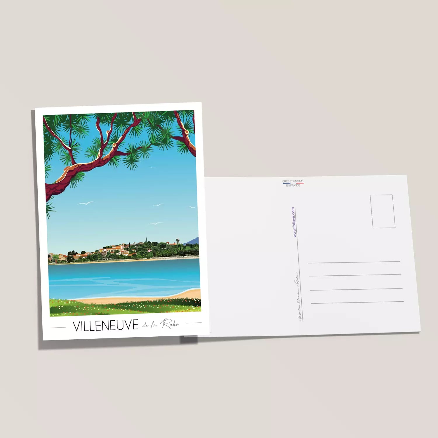 Carte postale Villeneuve de la Raho