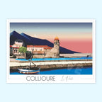 Affiche Collioure Plage