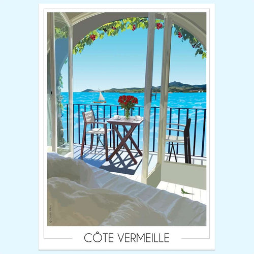 Affiche Côte Vermeille Terrasse