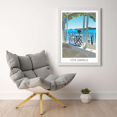 Affiche Côte Vermeille Terrasse