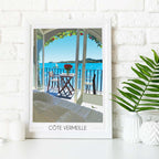 Affiche Côte Vermeille Terrasse