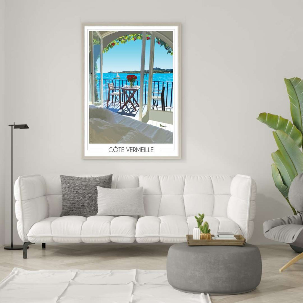 Affiche Côte Vermeille Terrasse