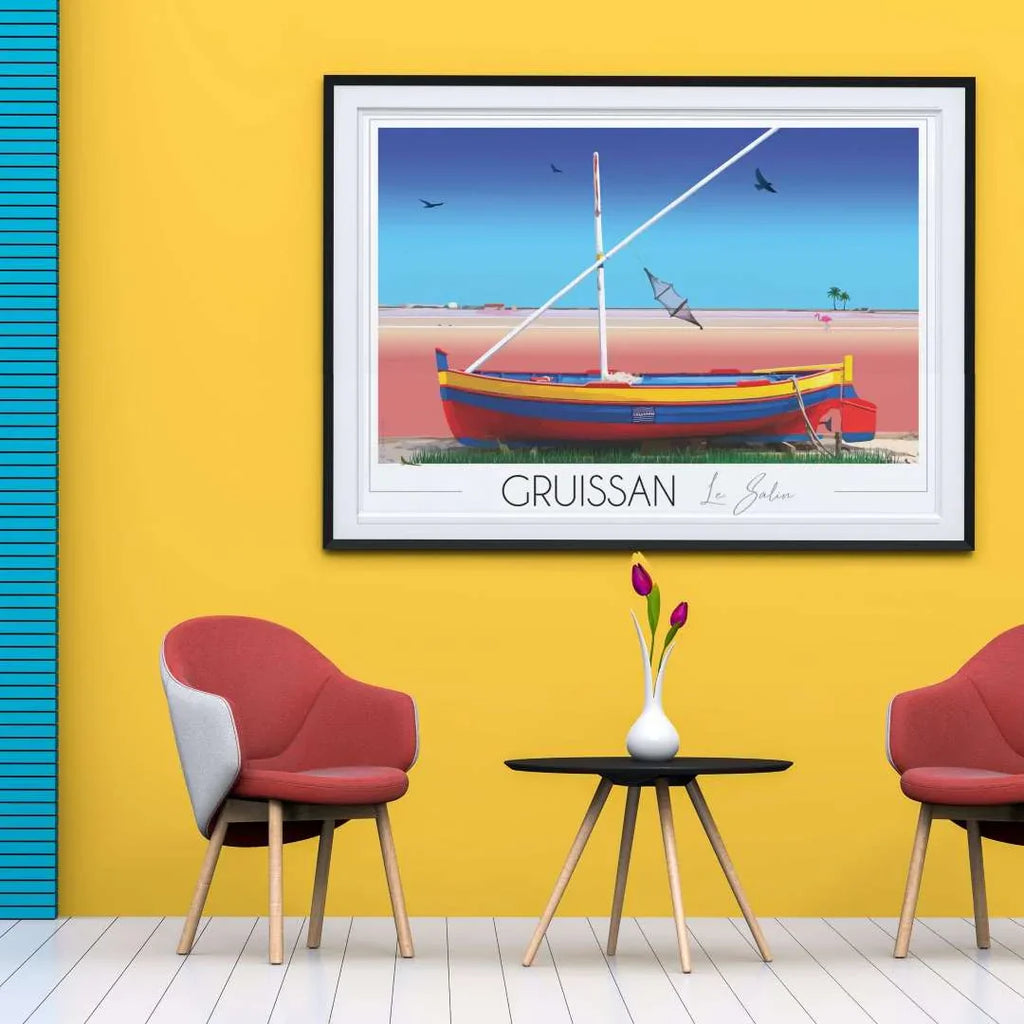 Affiche Gruissan - Barque Catalane