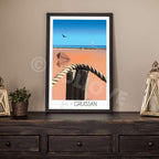 Affiche Salin de Gruissan - Lac rose