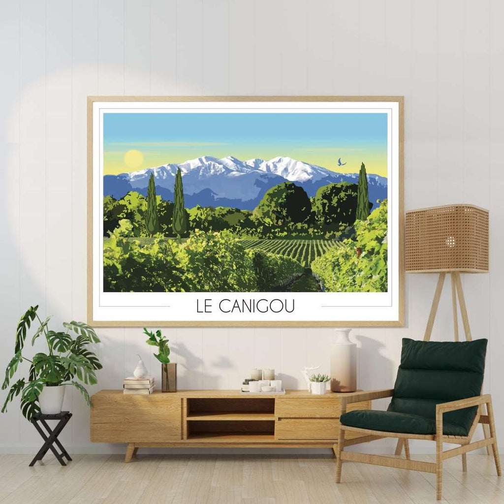 Affiche Canigou enneigé