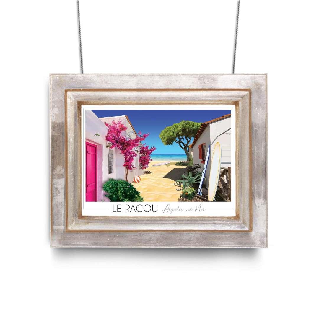 Affiche Plage du Racou - Argelès sur Mer