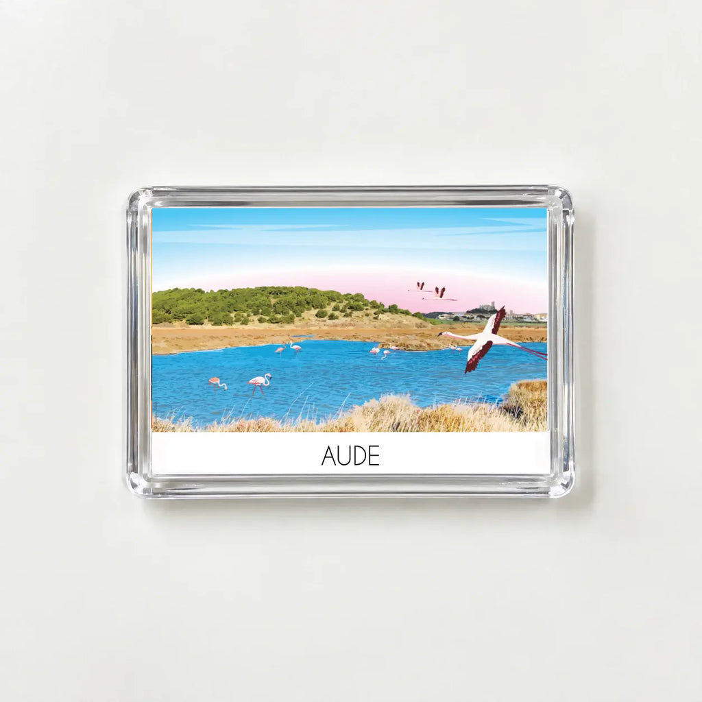 Magnet Aude et ses flamants roses