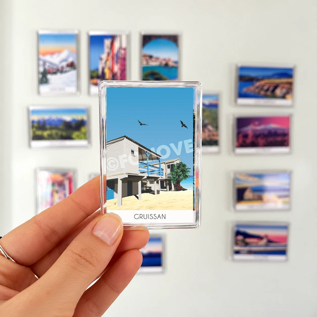 Magnet Gruissan Maisons sur pilotis