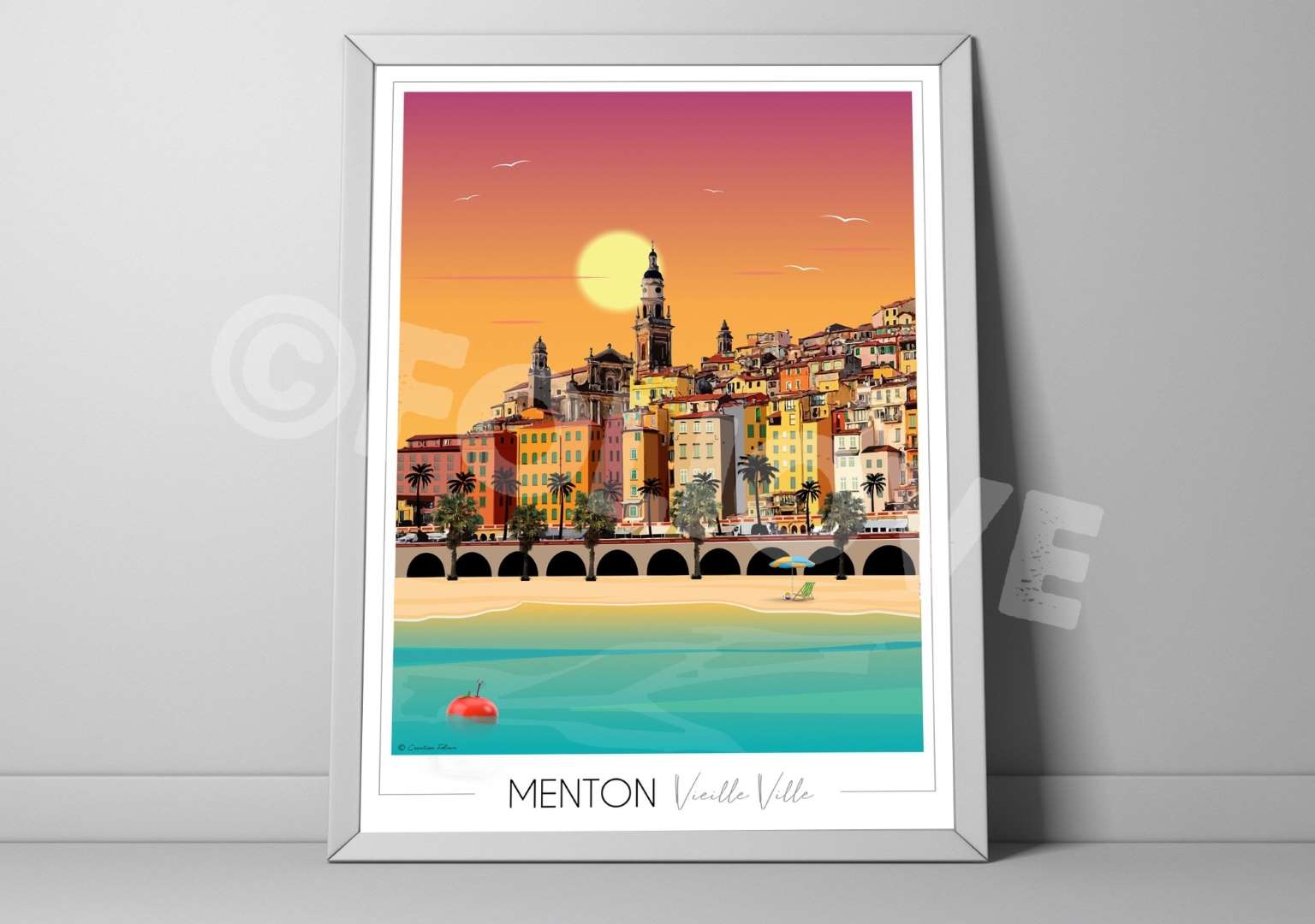 Affiche Menton