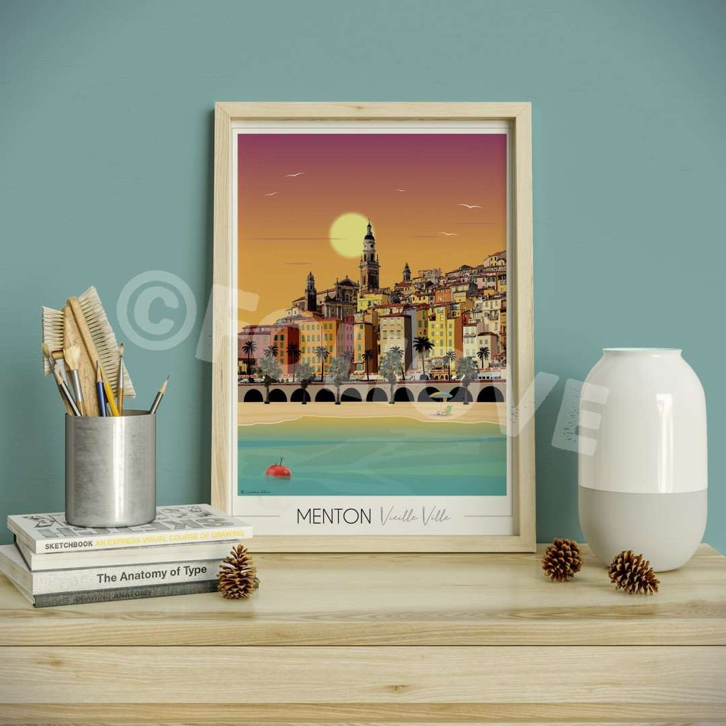 Affiche Menton