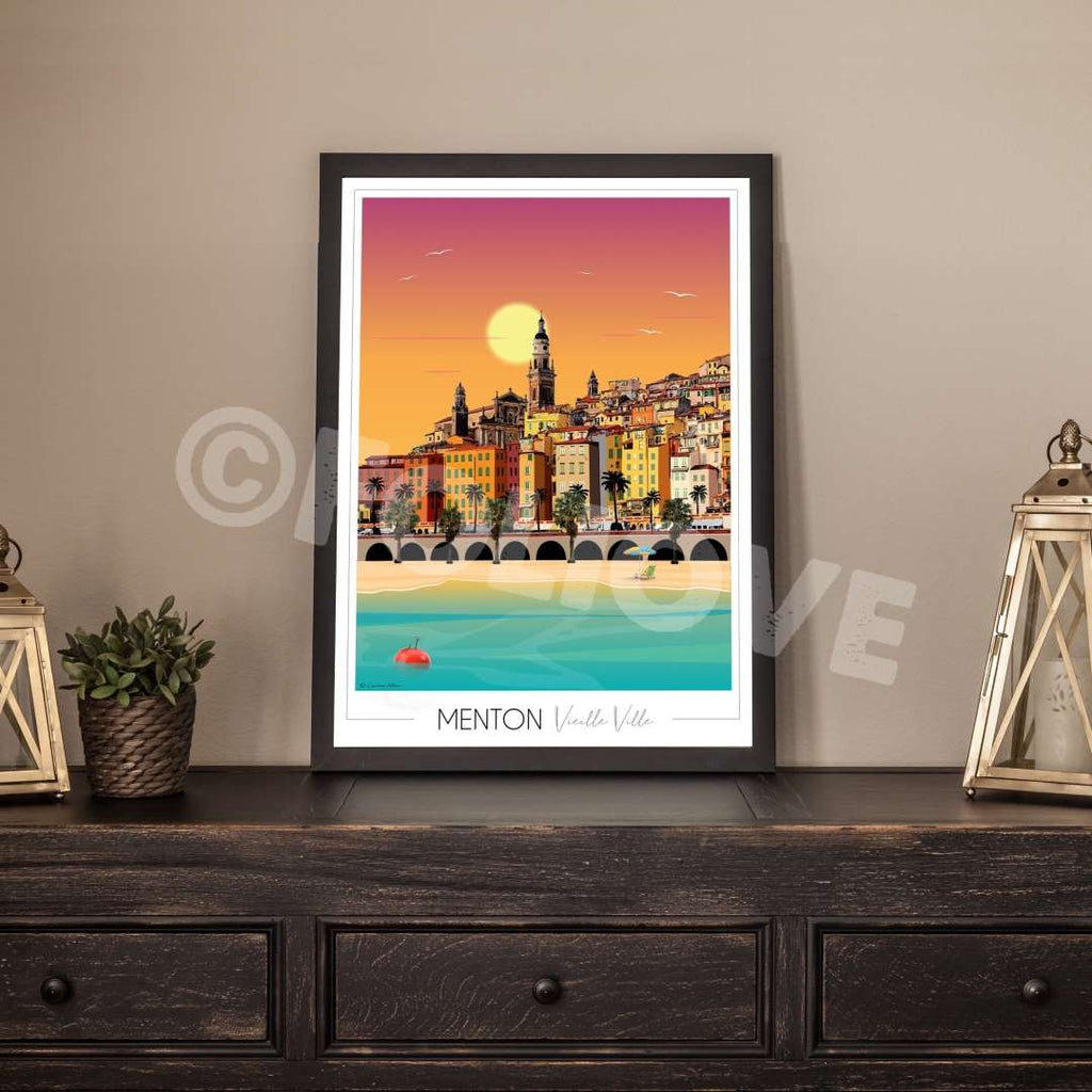 Affiche Menton
