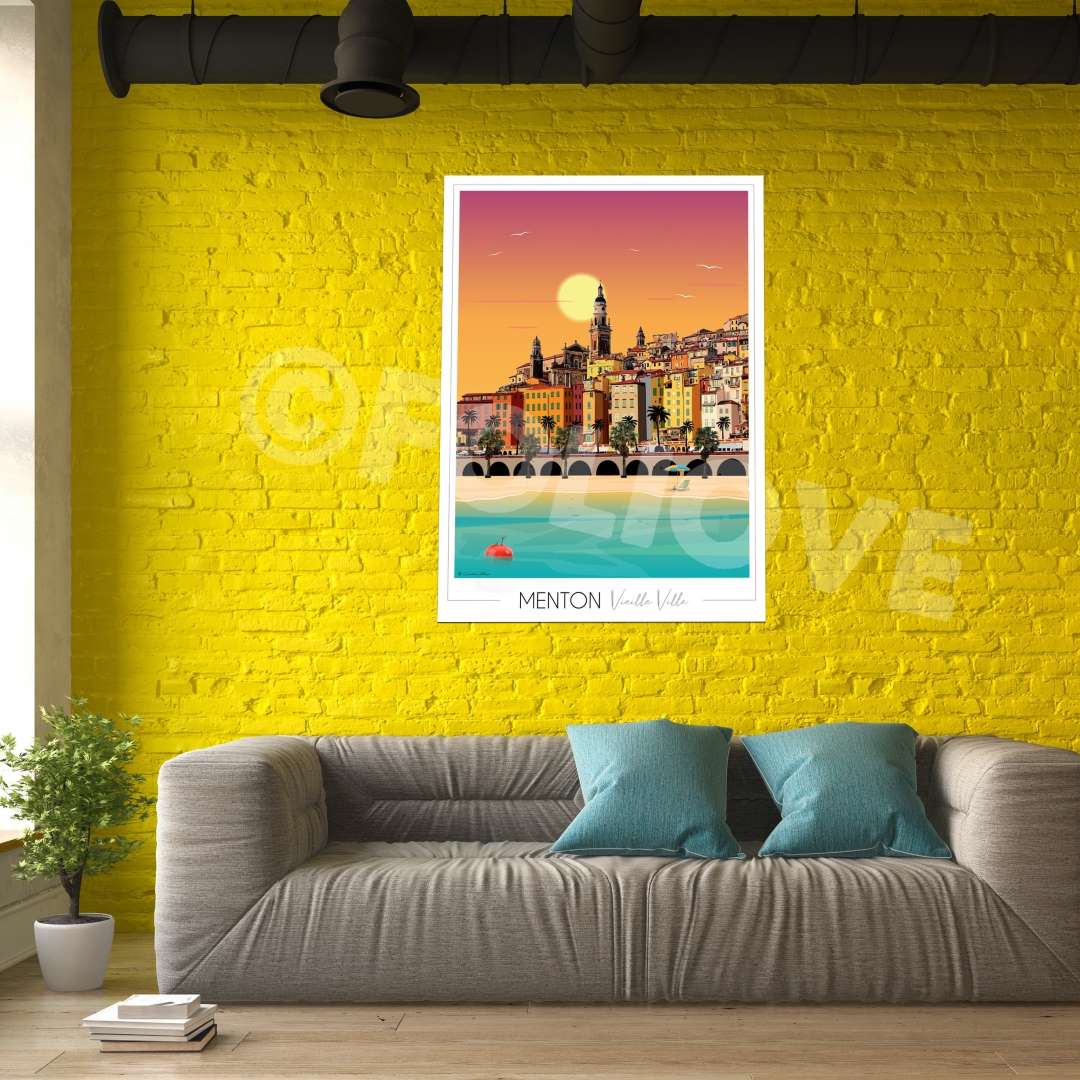 Affiche Menton