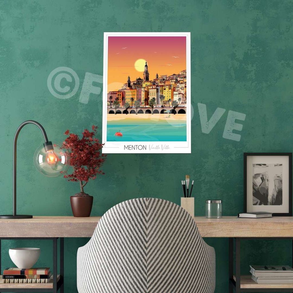 Affiche Menton
