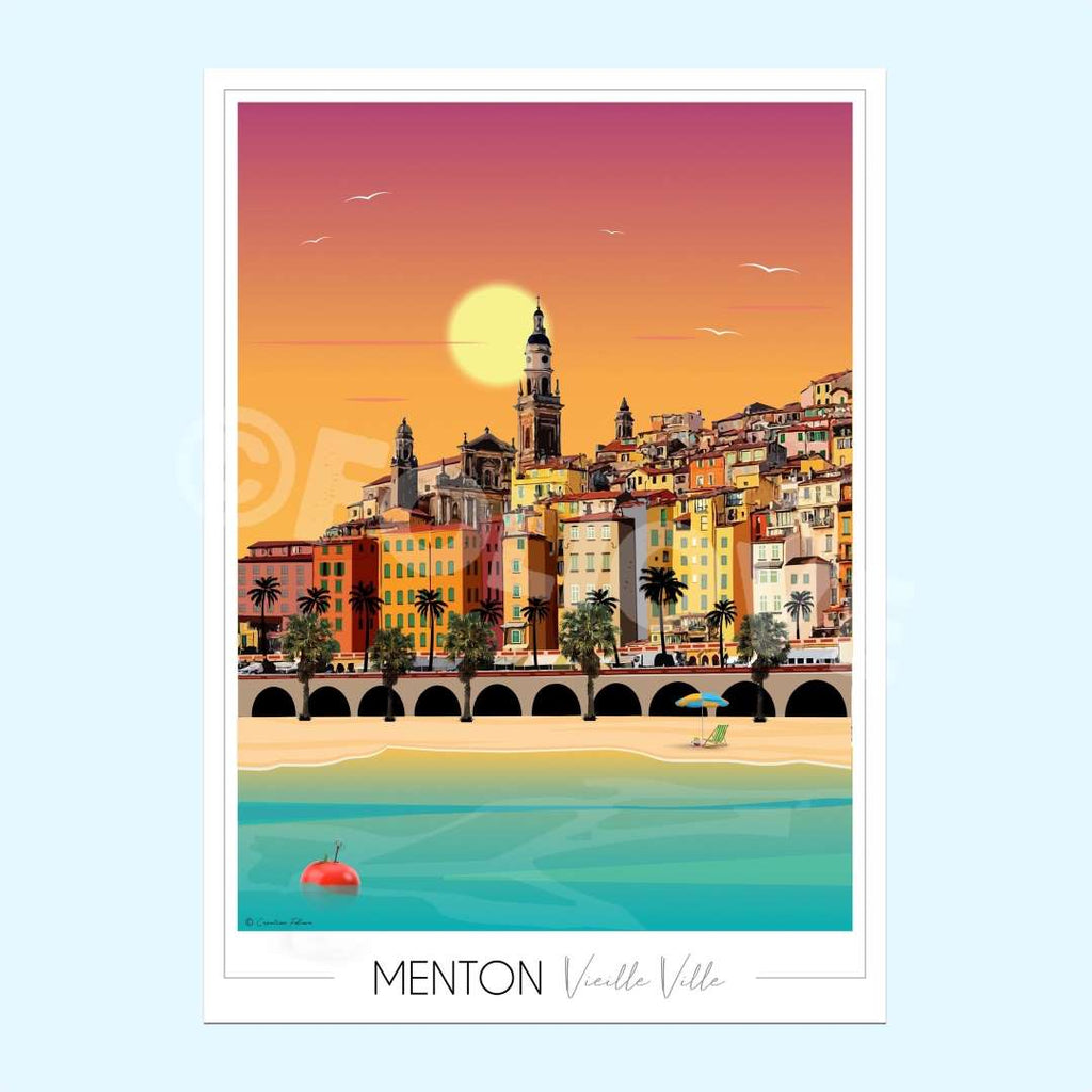 Affiche Menton