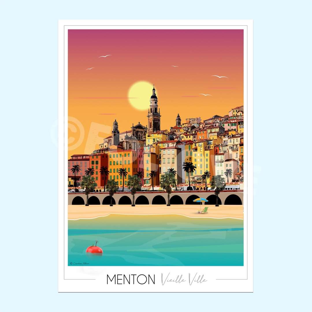 Affiche Menton
