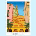 Affiche Menton Vieille ville