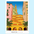Affiche Menton Vieille ville