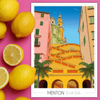 Affiche Menton Vieille ville