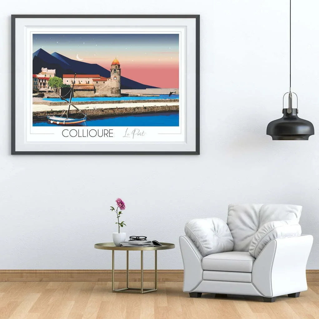 Affiche Collioure Plage