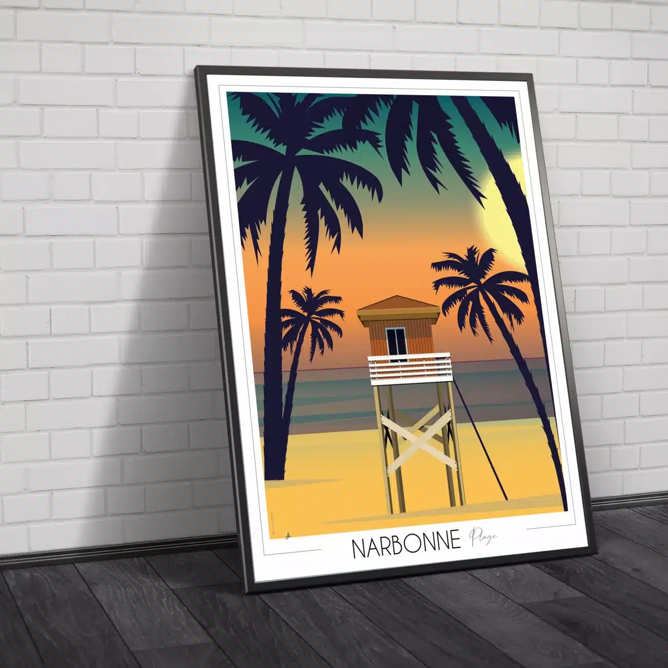 Affiche Narbonne Plage