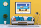 Affiche Cap d'Ail - Plage de la Mala
