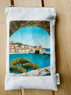 Pochette en tissu Collioure Village