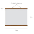 Porte-affiche magnétique - Bois Teck 70cm
