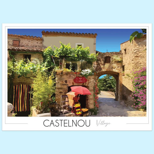 Affiche Castelnou village