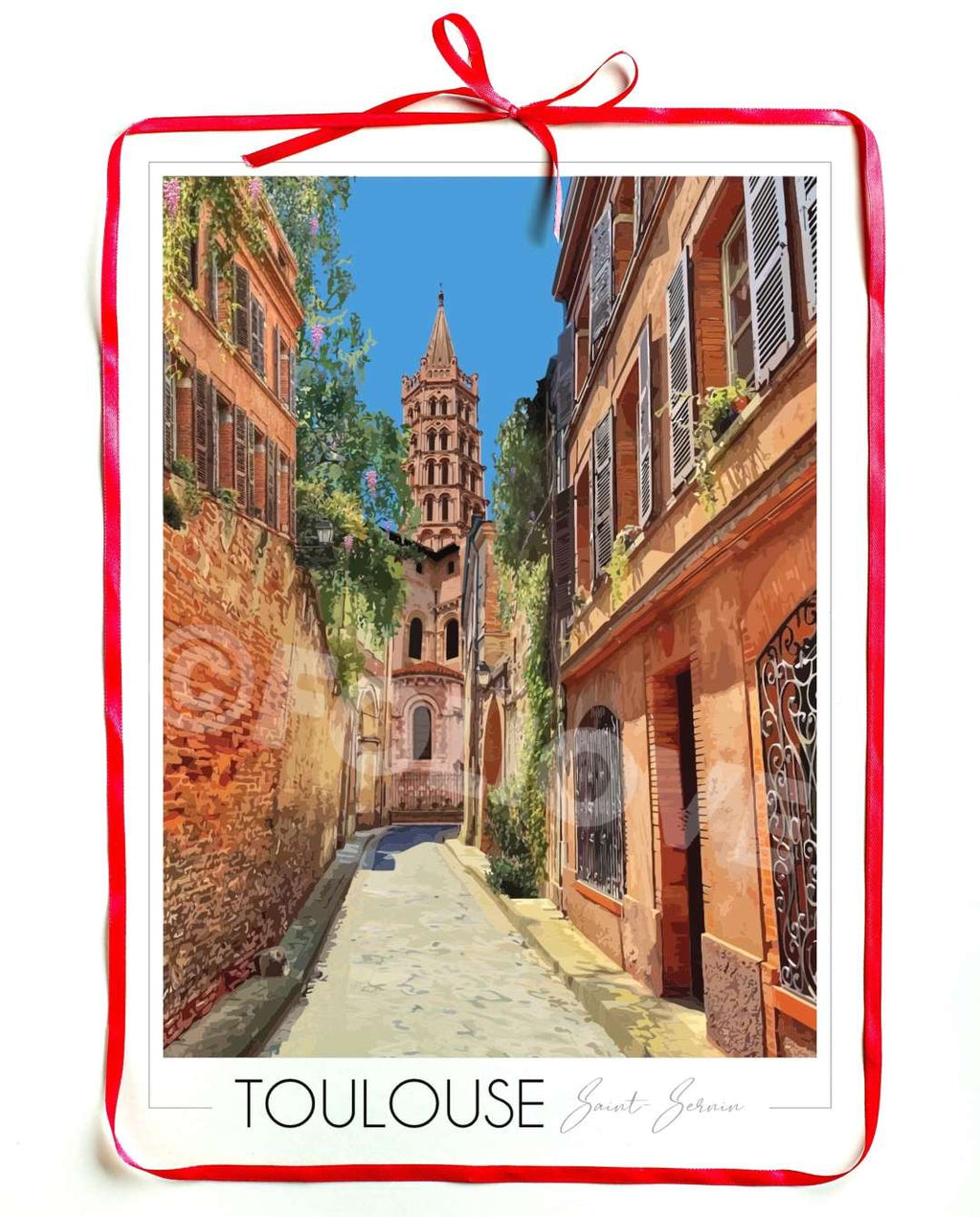 Affiche de Toulouse Basilique Saint-Sernin