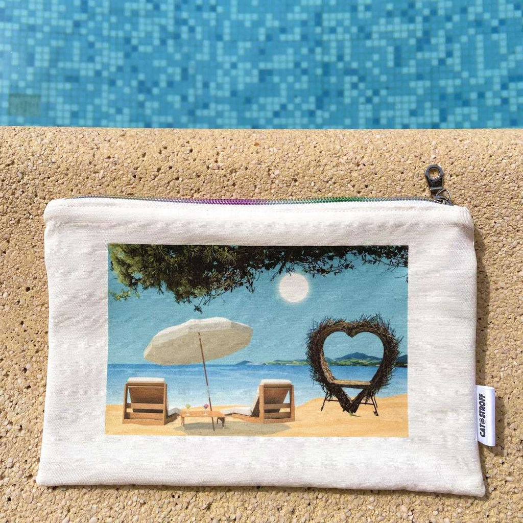Pochette Argelès sur mer coeur plage
