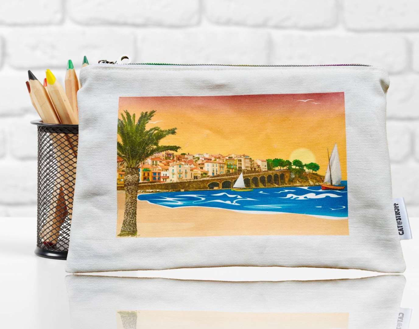 Pochette en tissu Banyuls sur mer