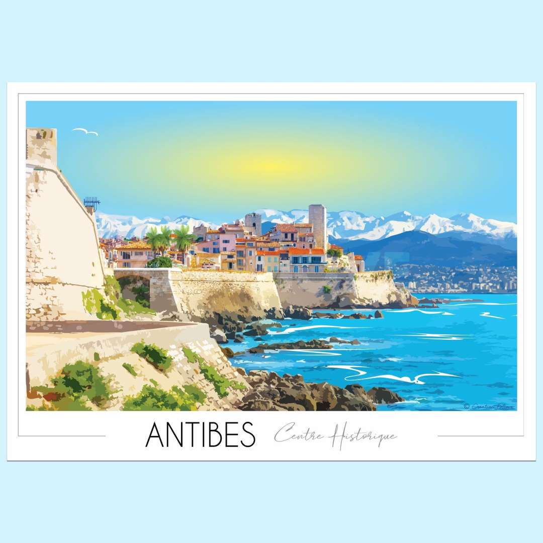 Affiche Antibes Juan les Pins