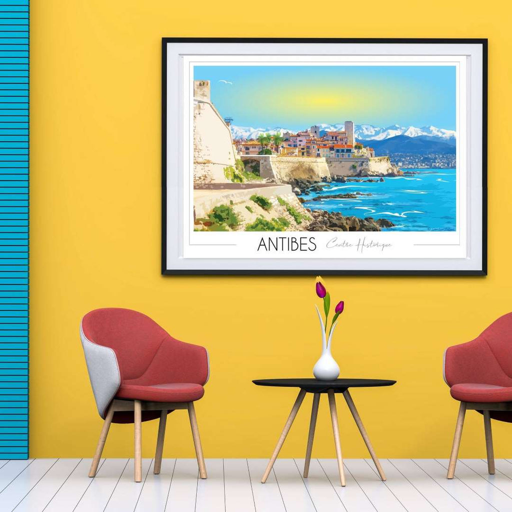 Affiche Antibes Juan les Pins