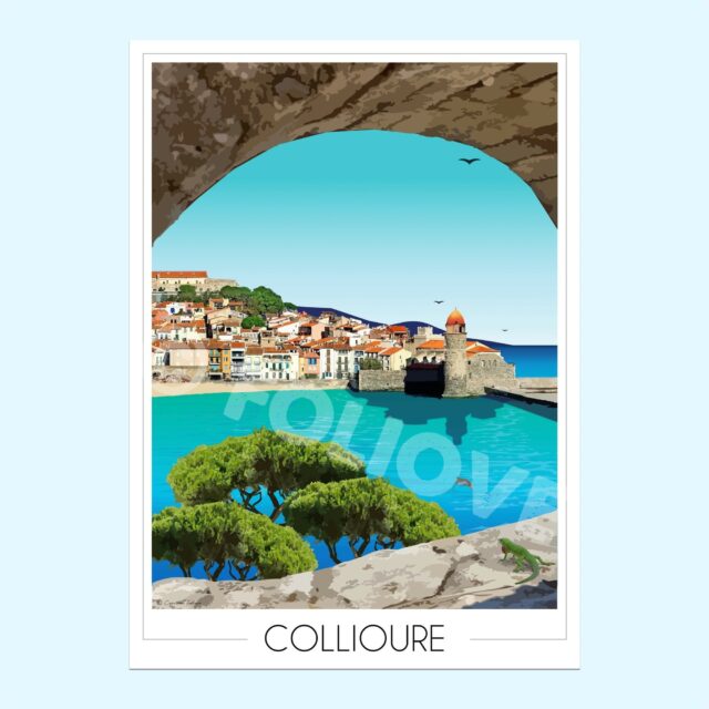 poster de collioure village