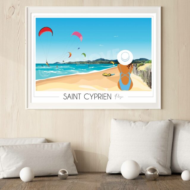 poster de saint cyprien plage