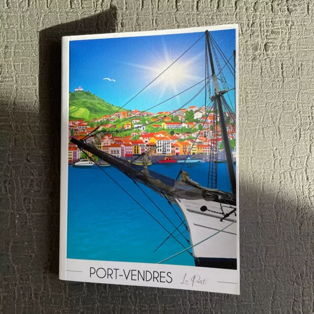 Petit carnet A6 Port Vendres par Foliove