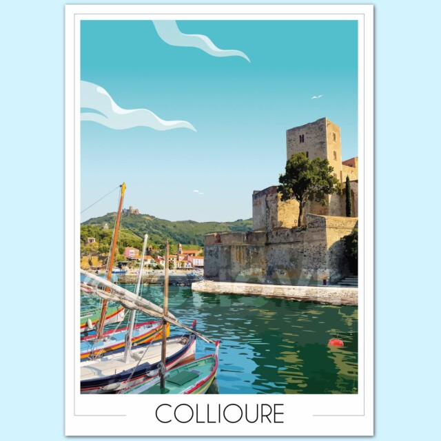 Poster Collioure fort saint elme_foliove_1