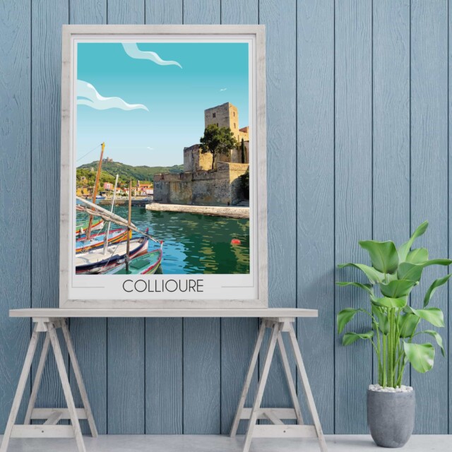 Poster Collioure Chateau Royal et fort saint elme_foliove_3